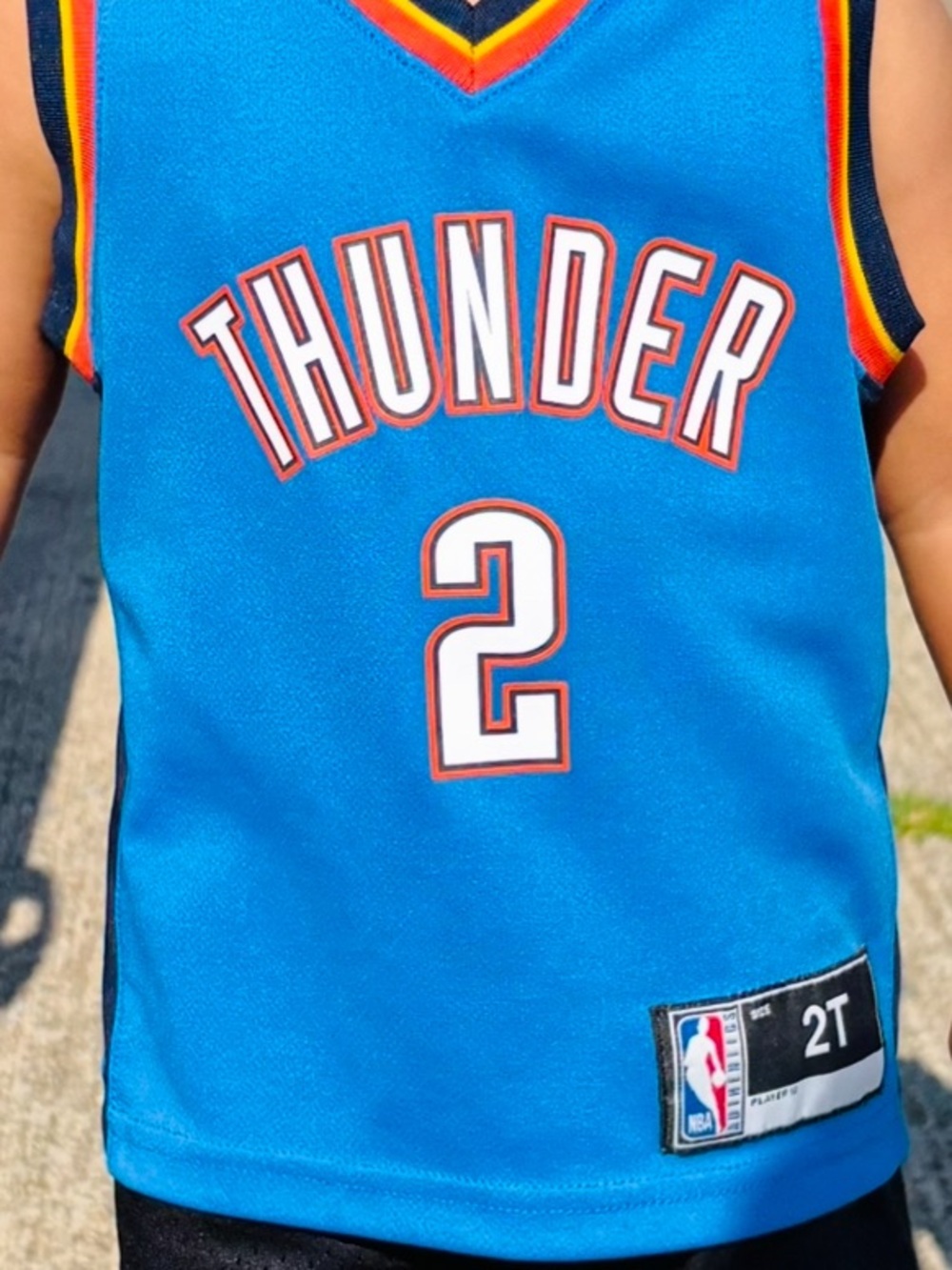 Oklahoma City Thunder Kids' #2 Blue Basketball Jersey - 2T